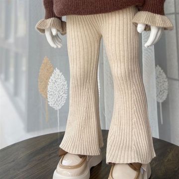 Брюки   Вязаный Однотонный  Дев  2836