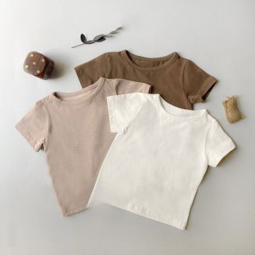 Футболка детская Однотонный  Трикотаж     SL047