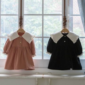 Платье с длинным рукавом Однотонный       26D644