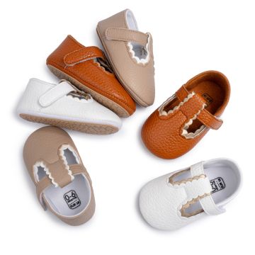 Туфли-пинетки для малышей    ,  Липучка Дев Кожа CG5347