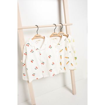 Пижама для детей кофта и штаны  VAUVA Трикотаж    Кнопка спереди 24458