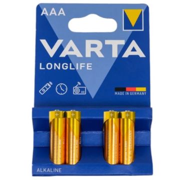 Батарейка VARTA Longlife Micro 1.5V - LR03/ AAA (4 шт)