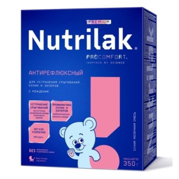 Смесь Nutrilak PREMIUM Антирефлюксный молочная сухая 350 гр