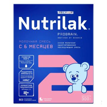 Смесь Nutrilak PREMIUM +2 молочная сухая 300 гр