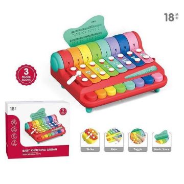Детский игрушечный ксилофон и пианино – 8 тонов, развивающая игрушка       YL1022-38