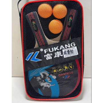 Ракетки для настольного тенниса с шариками в сумочке Fukang