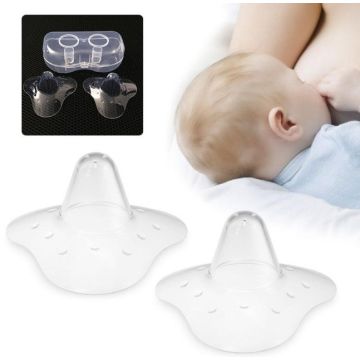 Накладка для груди силликон прозрачный в кейсе треугольный