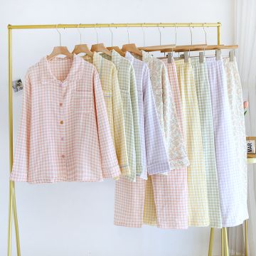 Женская пижама со штанами ER05    Муслин пуговица