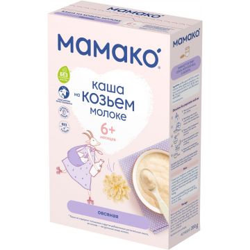 Каша на козьем молоке Мамако овсяная 200г с 6 месяцев