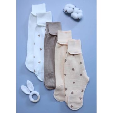 Ползунки  Dana Вафля  56см (0-1мес)     POLZ467