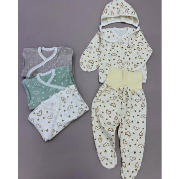 Распашонка Сердечки Винни Перфорированный     RASP345