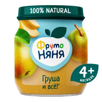 Пюре Фруто няня в стекле груша 100г с 4 месяцев