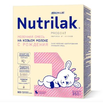Смесь Nutrilak PREMIUM на козьем молоке +1 молочная сухая 350 гр