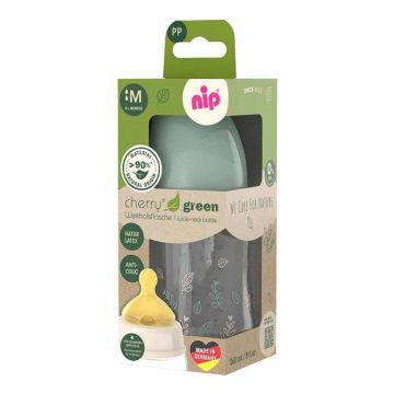 Бутылочка для кормления с широкой горловиной Nip 0+