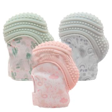 Перчатки для прорезывания зубов      регулируемой липучкой GR-0019