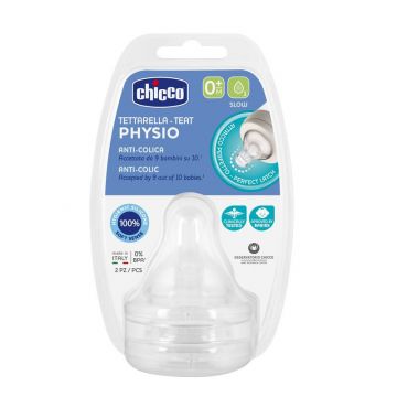 Накладка для бутылочки Chicco physio perfect 5 силикон 0+