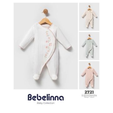 Слип   Ромашки Bebelinna Интерлок перфорация   Дев Кнопка спереди 2721