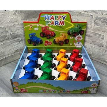 Игрушечная машина Синий трактор  5*3 см  Happy farm   9604