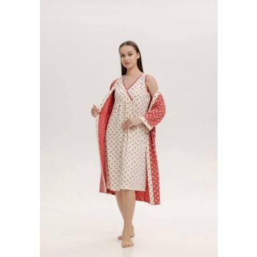 Сорочка с халатом 7890 Ellada  Казахский орнамент Трикотаж  Пояс