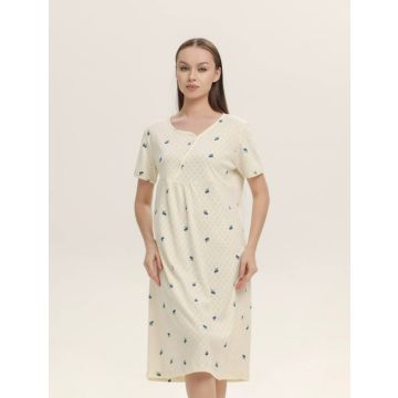 Сорочка 0789 Ellada Айвори  Перфорированный Замок