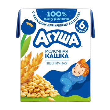 Молочная каша Агуша Засыпай-ка пшеничная 190мл с 6 месяцев