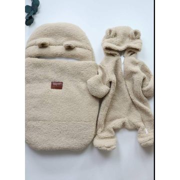 Комплект конверт кокон с комбинезон «Мамалак» Dana Тедди