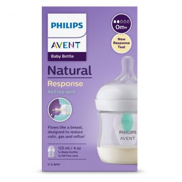 Бутылка для кормления  Philips AVENT Natural Response  AirFree 125мл с 0 месяцев