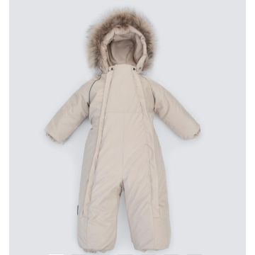 Комбинезон «Лапландия Вельвет-2»  KiDi Вельвет-мембрана Слоновая кость  Уни Замок 889(Зима-ЛВ2)-61