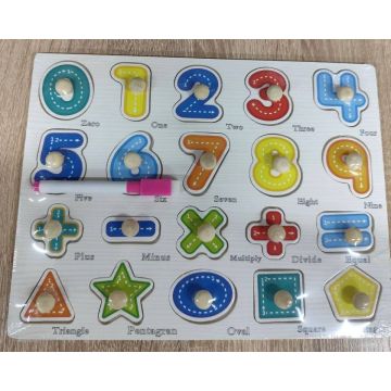 Игрушка Вставляшка      Дерево Доска и ручка 3522