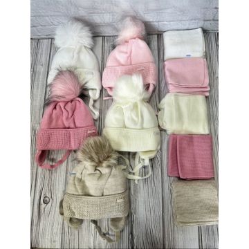 Шапка с шарфом Grans Вязаный   , Зима Бубон  967