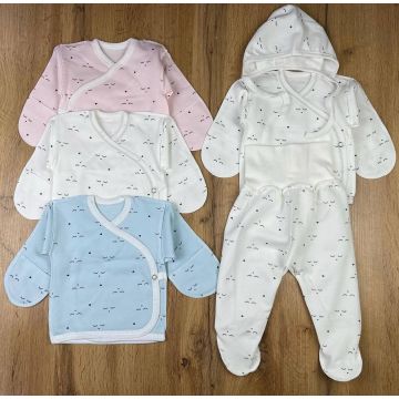 Распашонка Реснички Винни Футер/начес  56см (0-1мес)    Кнопка спереди WINR982