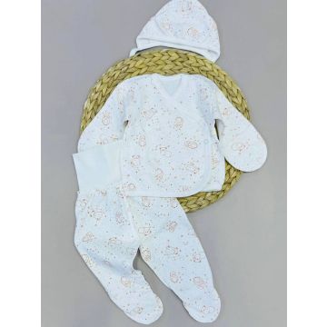 Распашонка Сова Винни Футер/начес  56см (0-1мес)   Уни Кнопка спереди WINR983