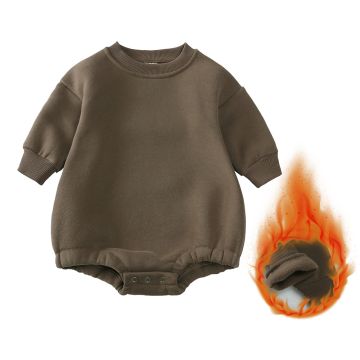 Боди длинный рукав  Kids Tales Трикотаж/флис Коричневый Уни Кнопка HY20137