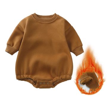 Боди длинный рукав  Kids Tales Трикотаж/флис Оранжевый Уни Кнопка HY20137