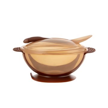 Чаша с ложкой     Пластик/силликон Присоски BF416