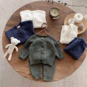 Детский комплект 2в1 кофта штаны   Вязаный трикотаж     2527