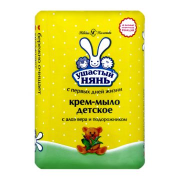 Мыло Ушастый нянь с алоэ вера и подорожником 90г