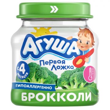 Пюре Агуша в стекле брокколи 80г с 4 месяцев