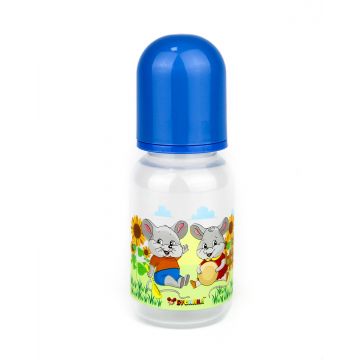 Бутылка для кормления Бусинка синяя 125мл 0+